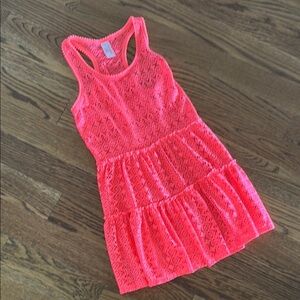 4/$20 Kids bright Pink Sleeveless coverup
